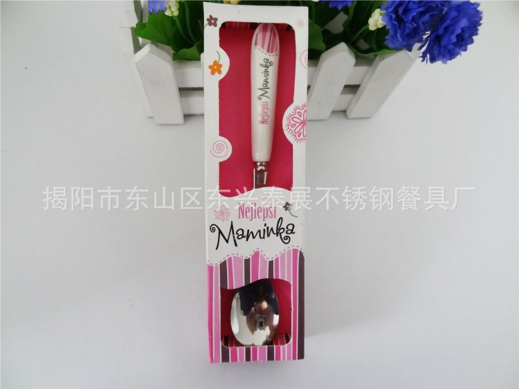 廠家批發不銹鋼小勺子 精美咖啡 蜂蜜勺子 兒童專賣店禮品
