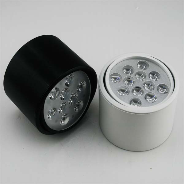 批發(fā)led9w明裝筒燈外殼 COB12W明裝筒燈外殼套件 LED明裝射燈配件
