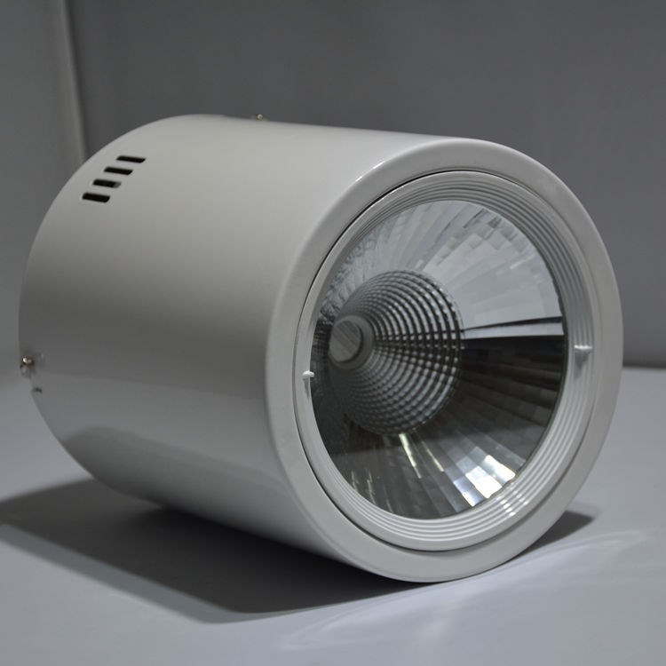 廠家直銷LED明裝筒燈無開孔15W20W30W服裝店專用LEDCOB燈具配件