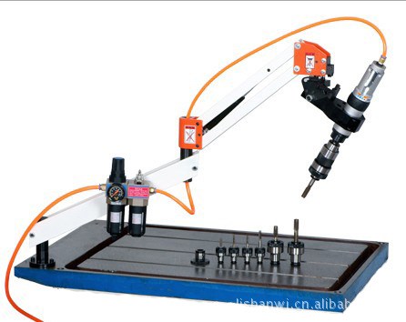 台湾攻丝机力善牌气动攻丝机 900MM万向 M16气动攻牙机气动攻丝机