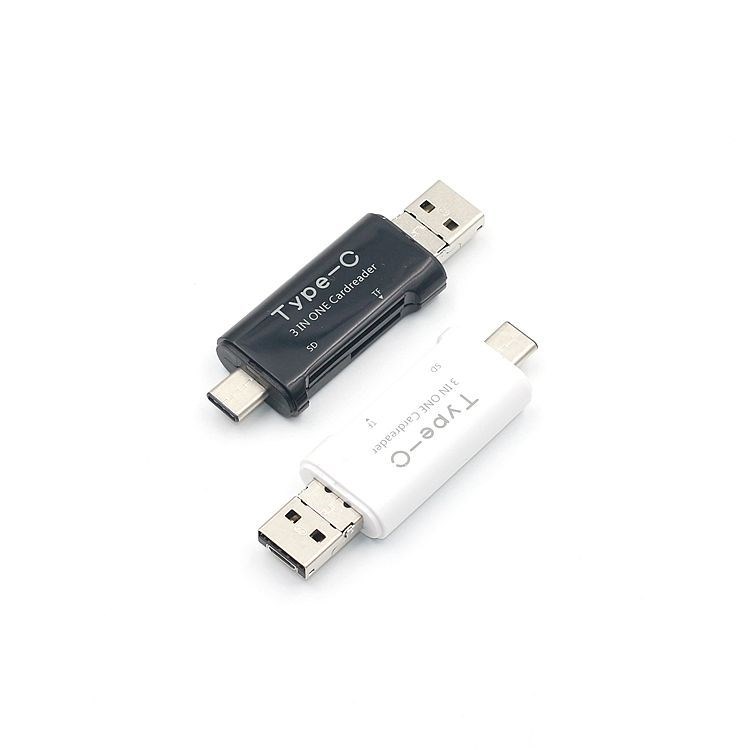 Type-C MICRO USB OTG手機多功能讀卡器 USB3.1三合一SDTF讀卡器