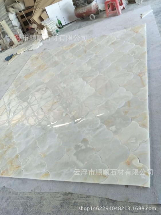 天然玉石家居辦公室沙發衛浴玄關水刀、方塊背景裝飾廠家批發直銷