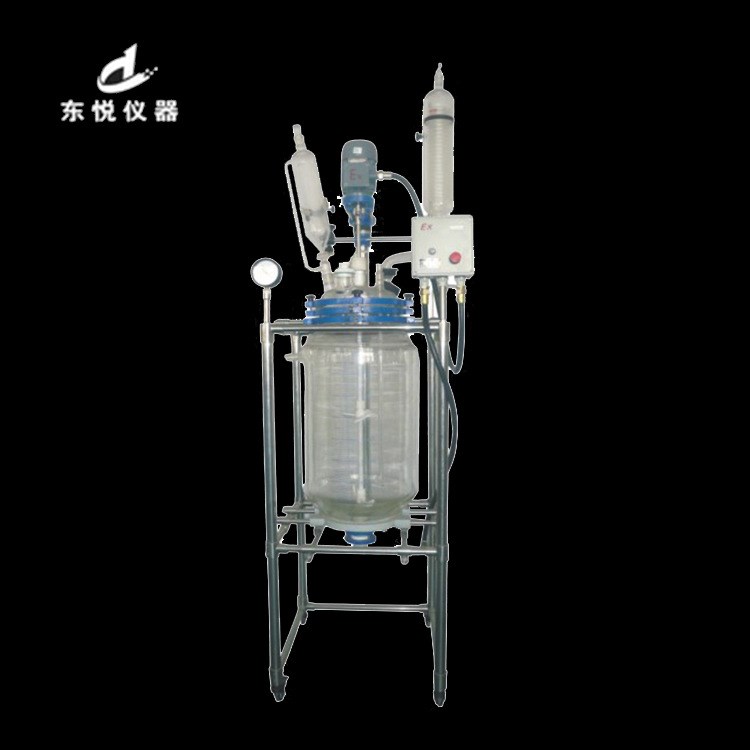 東悅儀器變頻調速雙層玻璃反應釜（EX防爆）廠家定制