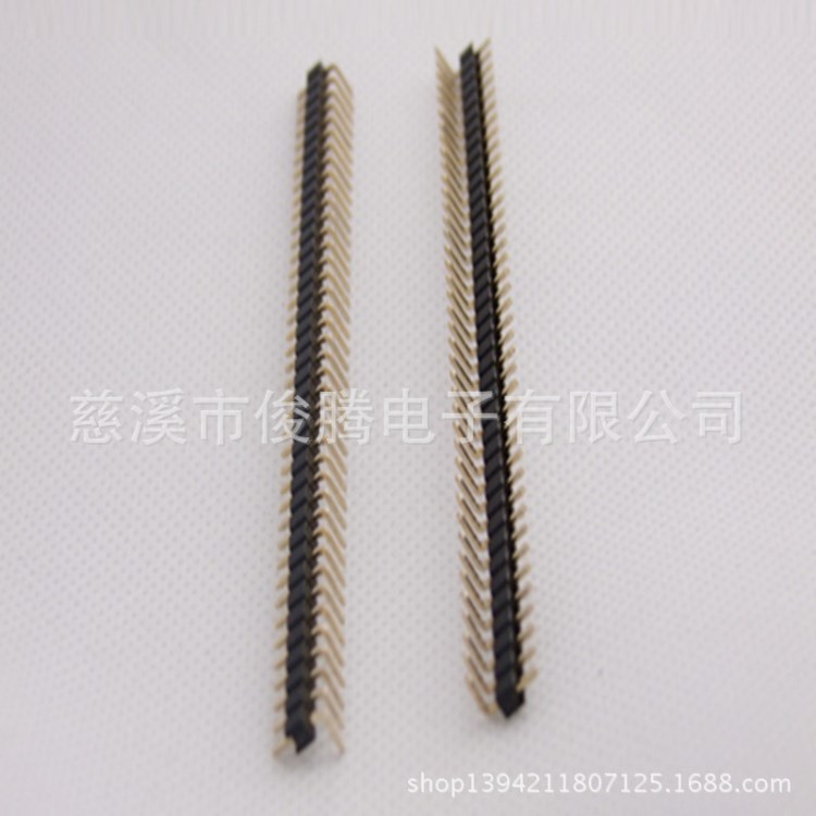 廠家直銷(xiāo)杜邦排針 間距1.27/2.0/2.54 黃銅鍍金 環(huán)保 90度 質(zhì)優(yōu)