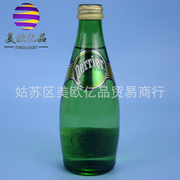 批發(fā)兼零售 法國巴黎天然含氣礦泉水（法礦水） 330ml 1*24瓶