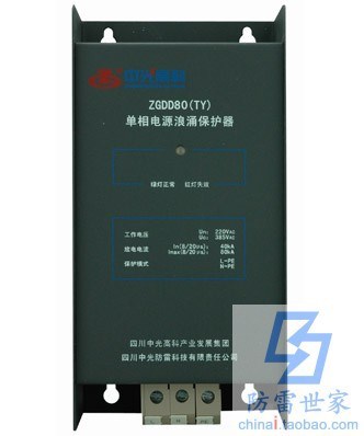 中光ZGG电源系列单相防雷箱ZGDD80浪涌保护器防雷器SPD，可议价