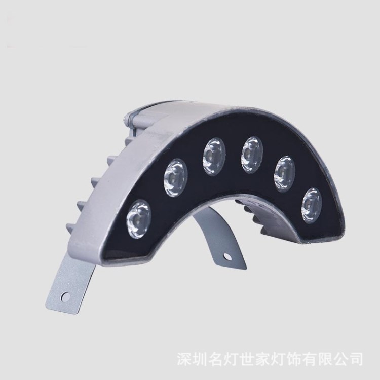 戶外防水led瓦楞燈5w6W9w涼亭子古建筑屋頂投射燈月牙琉璃瓦片燈