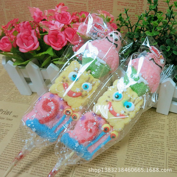 【廠家批發】棉花糖  甜心樂園棉花糖  海棉寶寶棉花糖