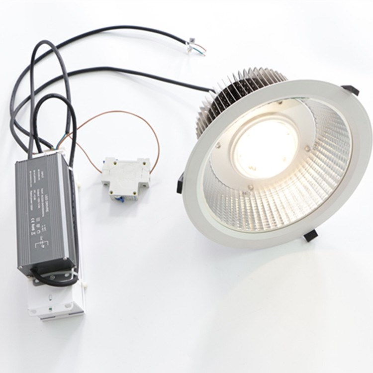 应急筒灯 LED 50W 防眩贴片LED50W筒灯 应急LED筒灯50W