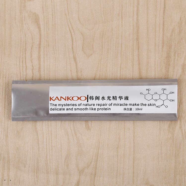 廠家批發環保彩印長方形鋁箔袋定制化妝品立體包裝透明塑料自封袋