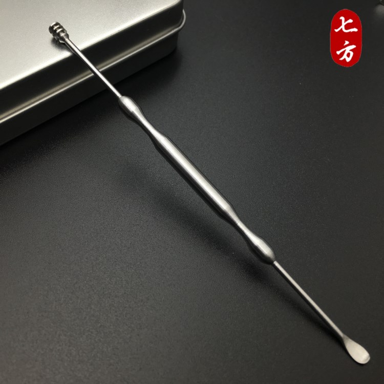 圓柄長身雙頭螺旋式  耳挖 采耳工具 潔耳器挖耳勺掏耳器