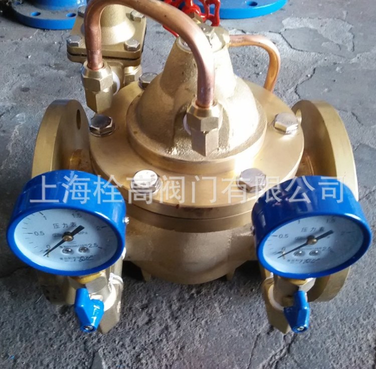 廠家批發(fā) 法蘭全銅200X可調(diào)式減壓閥 全銅200X-16T先導(dǎo)可調(diào)減壓閥