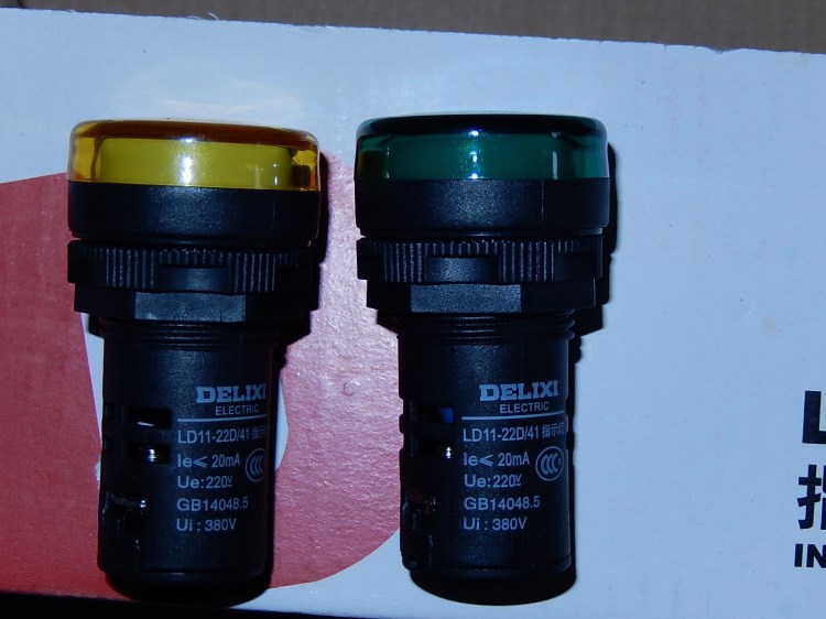 德力西指示燈 信號(hào)燈 LD11-22D LD11-22B AC 220V 紅黃綠