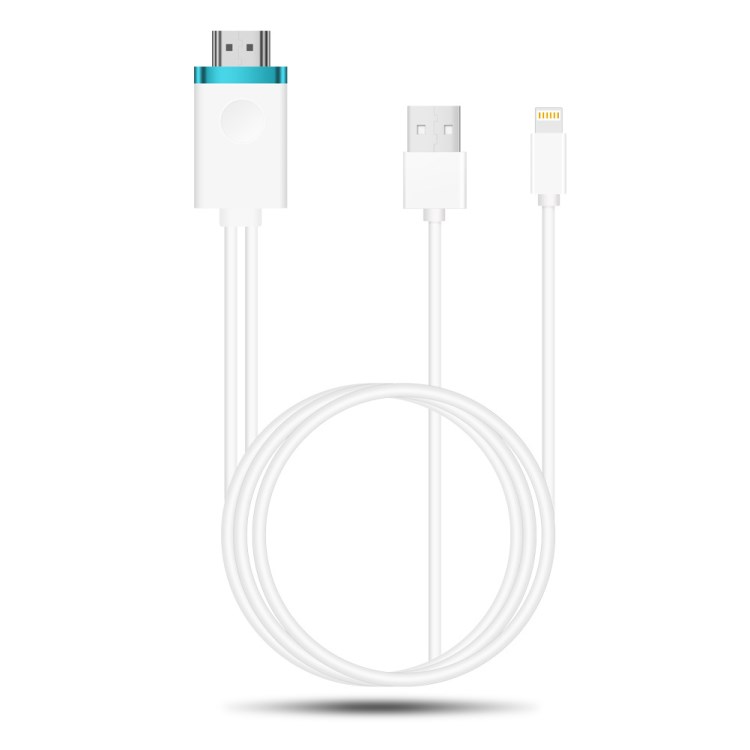 MiraScreen LD8有線同屏器iphoneX手機(jī)轉(zhuǎn)hdmi1080p即插即用推送寶