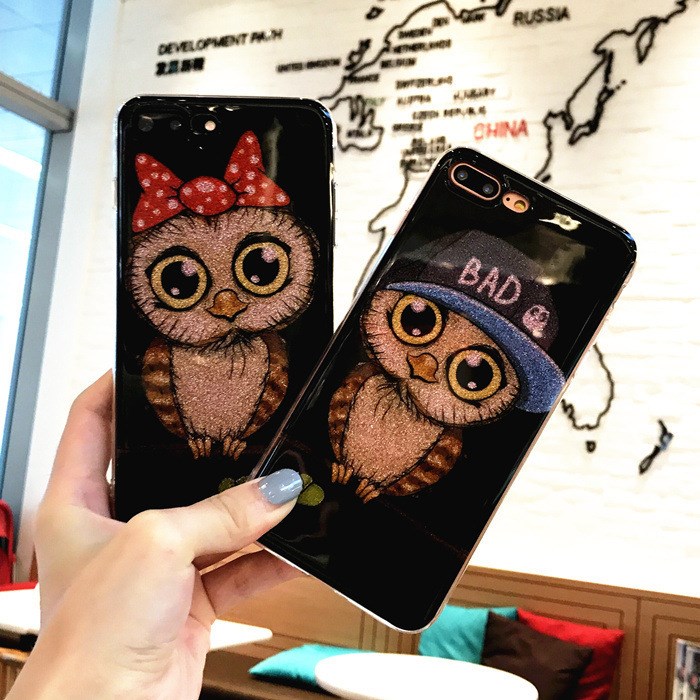 閃粉可愛蘋果8手機殼代購情侶iPhoneX硅膠套7plus女款潮牌6p卡通