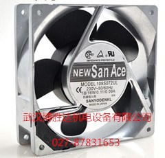 109S072UL 原装三洋SANYO铝框交流风扇 220V 18/16W 120*38MM