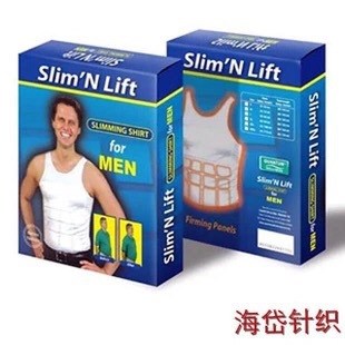 slim n lift電視購物 男士外貿(mào)塑身背心 色黑白背心，塑身