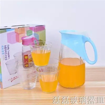 HD茶具套裝創意企鵝壺三件套玻璃制品可定制禮品批發涼水壺套