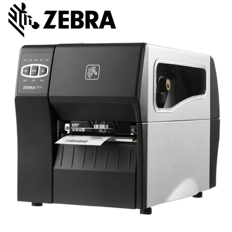 斑马ZT210 100*30条形码打印机 塑料 条形码标签打印机 zebra