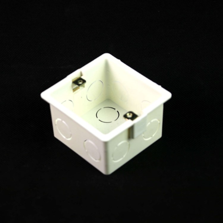 PVC電源接線盒 塑料暗裝電工接線盒 江山開關(guān)線盒 86HS50開關(guān)盒