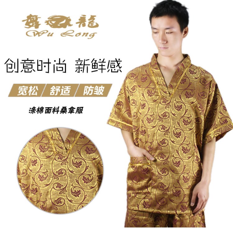 【舞龍廠價(jià)】廠家直銷(xiāo)一次性SPA棉布桑拿服浴服汗蒸服浴衣批發(fā)