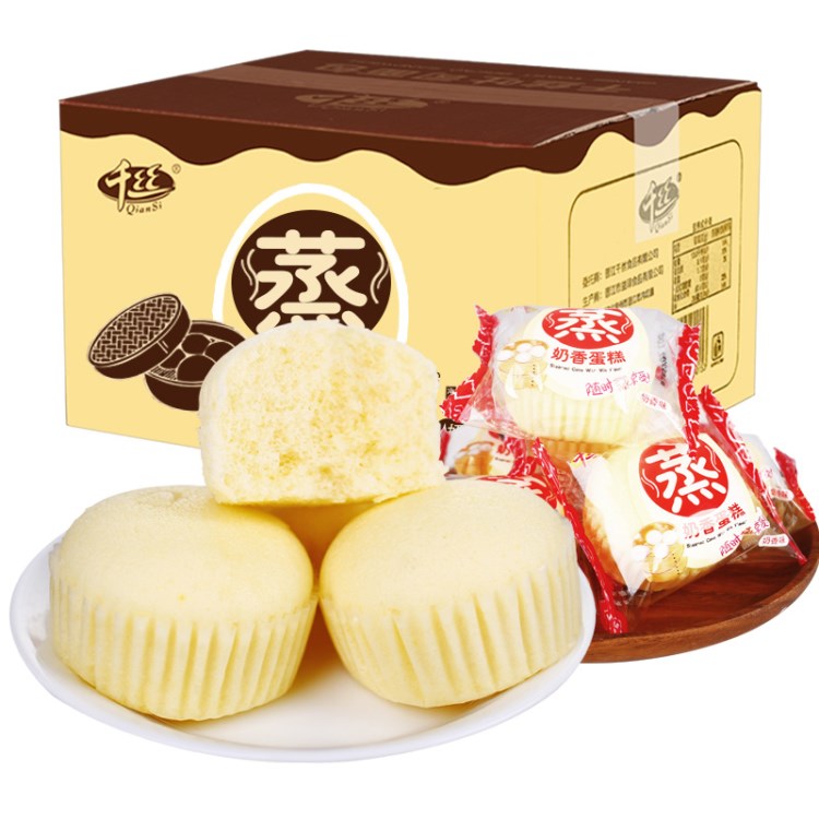 千絲蒸蛋糕1kg整箱小面包早餐零食小吃點心糕點營養(yǎng)食品廠家批發(fā)