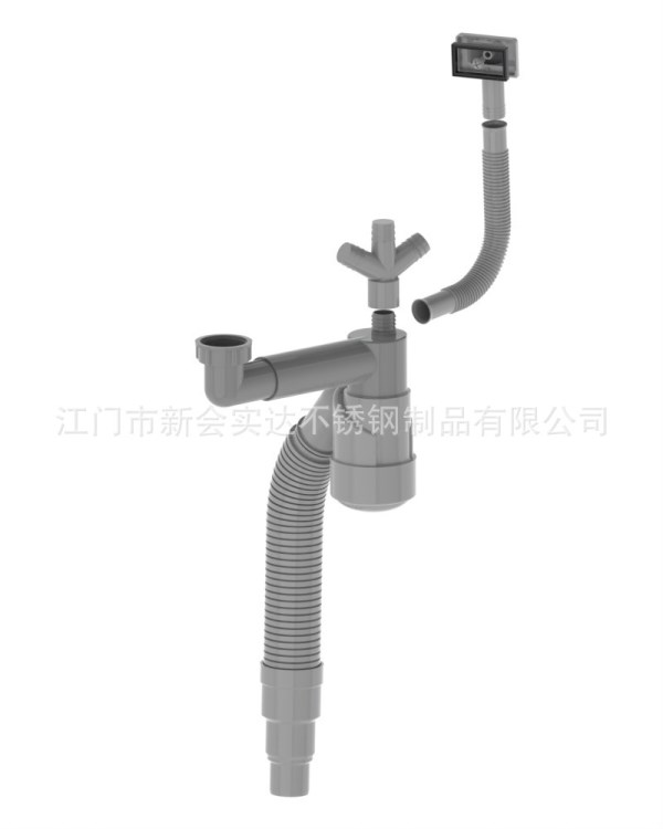 新型 防臭 雙盆伸縮下水管,更具人性化，安裝方便，適應性強！