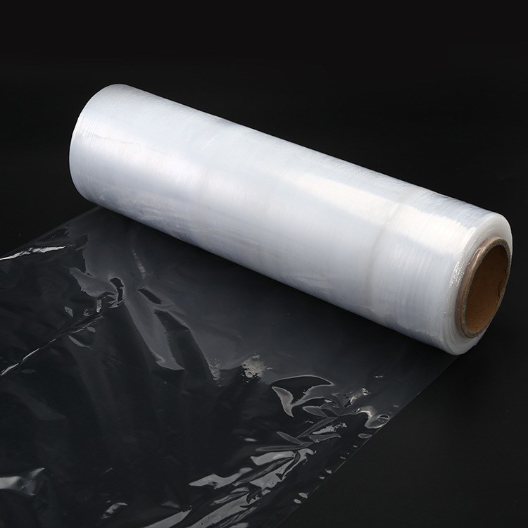 廠家打包纏繞薄膜 pe自粘纏繞膜 透明工業用拉伸膜50cm托盤打包膜