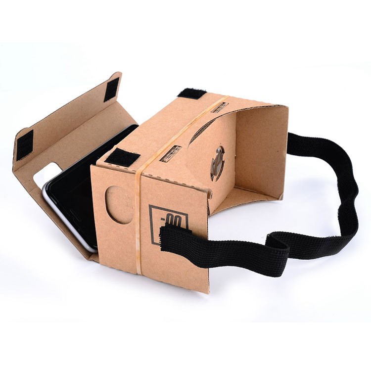 谷歌cardboard 頭戴式3d虛擬現實眼鏡 手機紙質vr眼鏡DIY訂制批發
