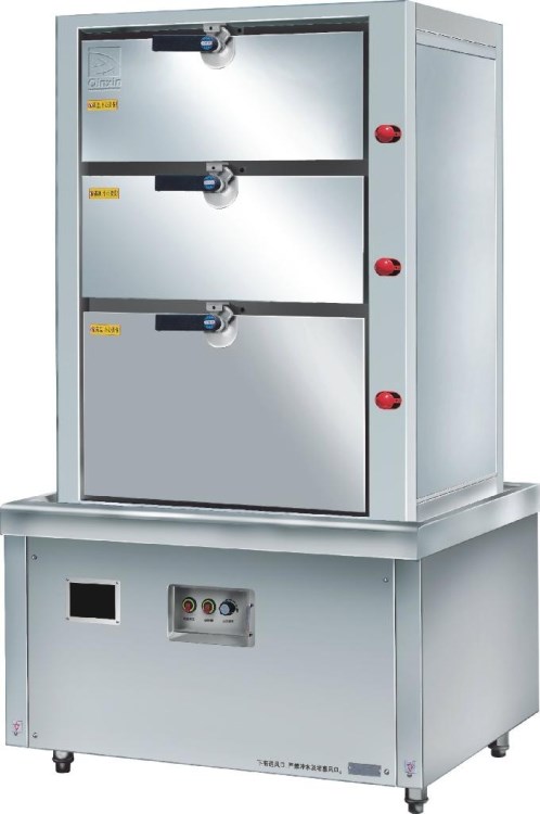 电磁三门海鲜蒸炉 电磁三门海鲜蒸柜 厨房设备 酒店设备 食堂蒸炉