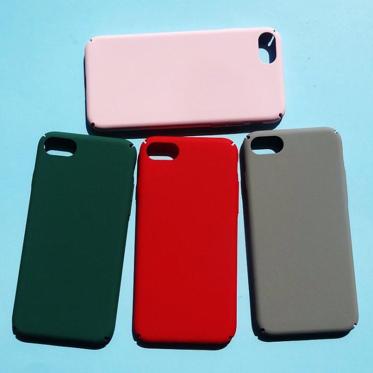 全包磨砂色手機(jī)殼: iphone8手機(jī)殼7plus糖果色蘋果手機(jī)套批發(fā)定