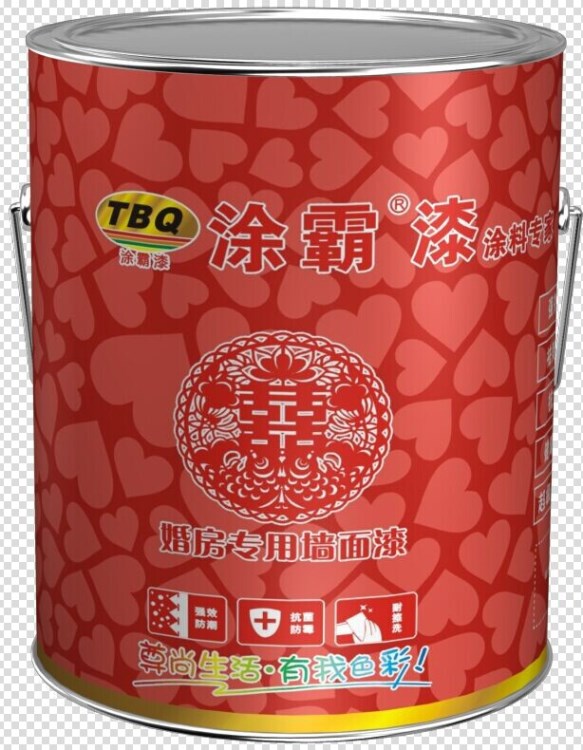 涂霸婚房專用漆 環(huán)保涂料 內(nèi)墻乳膠漆  墻面漆 5L