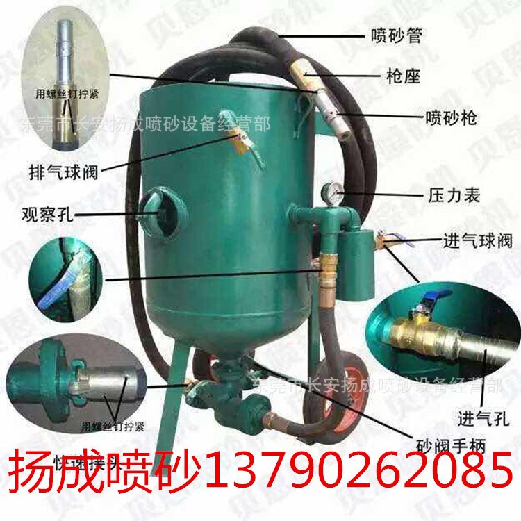 東莞移動(dòng)除銹噴砂機(jī)  鄭州小型噴沙機(jī)  濟(jì)南開放式戶外除銹機(jī)