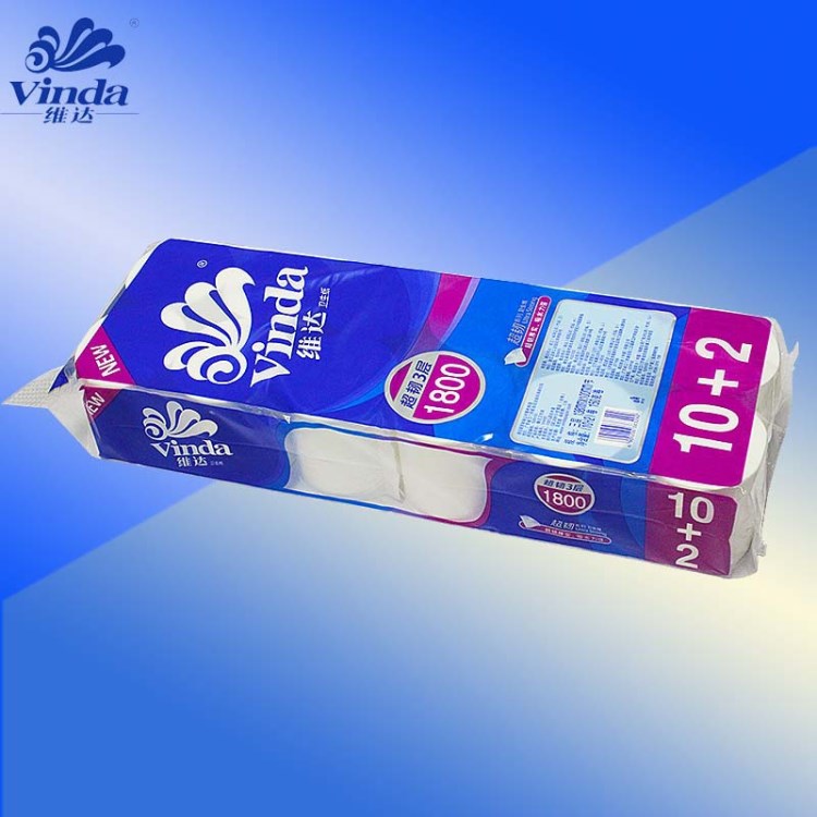 维达卫生纸手纸150g12卷超韧三层无芯卷纸1800g提批发v4492