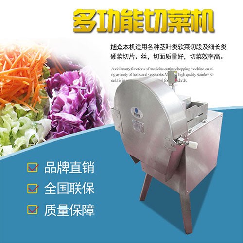 廣西CHD40型推桿式多功能切菜機(jī)電動(dòng)不銹鋼商用廚房小型切菜器