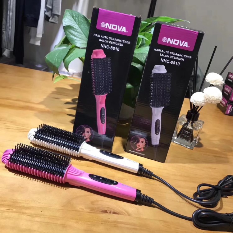 順手梳神奇多功能梳子電卷梳順手直發梳卷直兩用不傷發直拉夾板梳