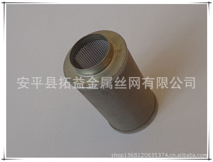 80目不銹鋼網(wǎng)筒，初效過濾，水、油除雜質(zhì)
