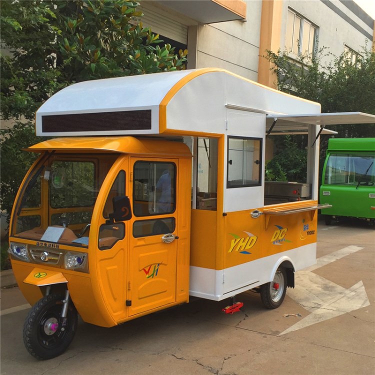 益華電動三輪車多功能小吃車美食車餐車早點夜宵炸串免費培訓技術