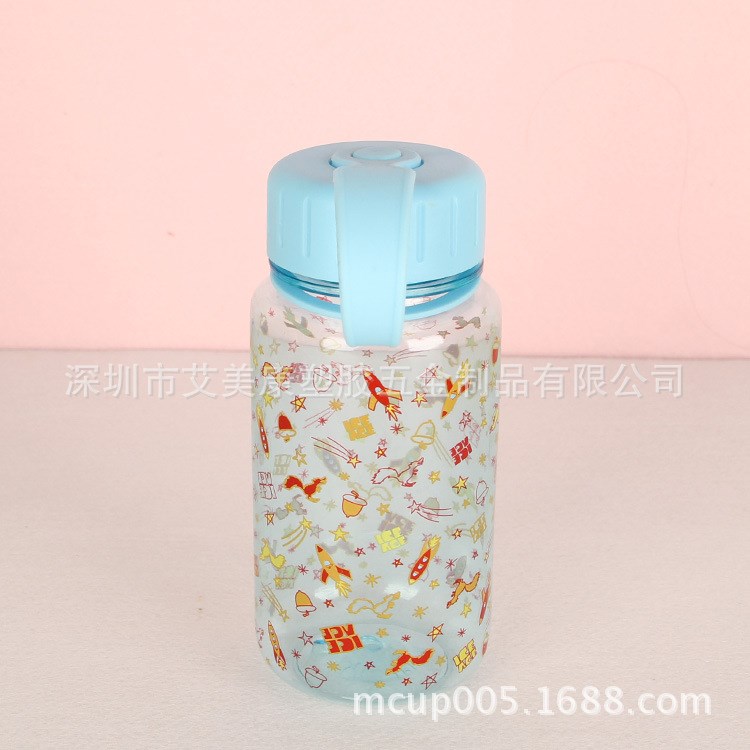 廠家定制12OZ小容量隨手兒童水壺廣告品水杯LOGO熱轉印水杯