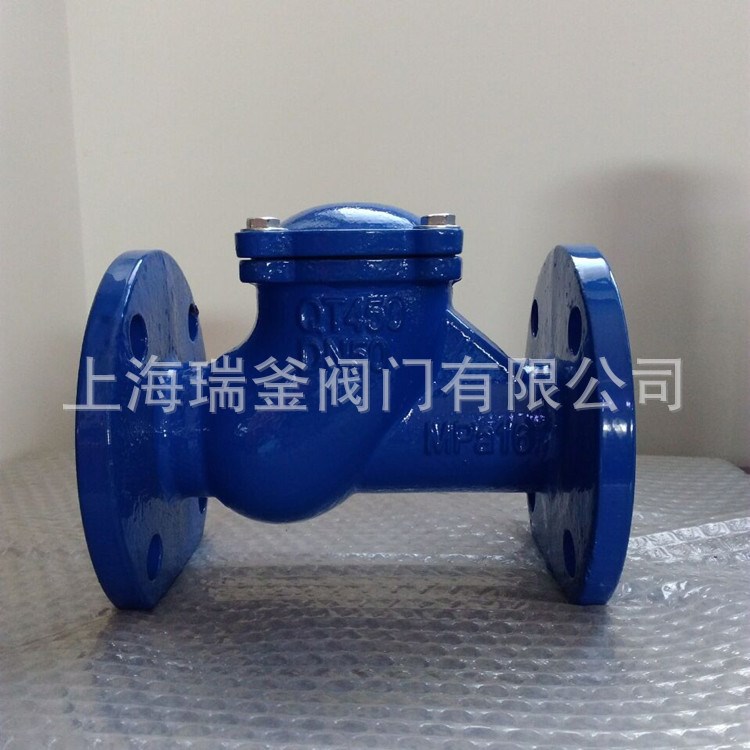 HQ41X球形污水旋啟式止回閥DN80球墨鑄鐵法蘭機(jī)械閥門工業(yè)閥