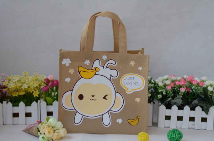 东莞厂家 车缝卡通无纺布袋 学生手提袋 购物袋 欢迎订购!