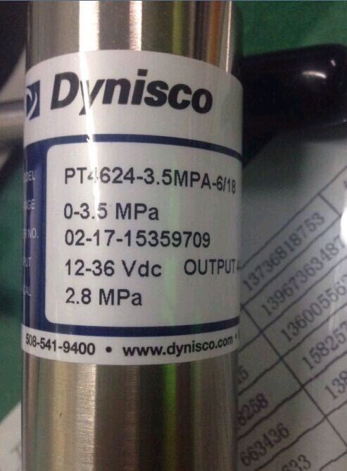 Dynisco丹尼斯科 壓力變送器PT4624-3M-6/18-A系列.