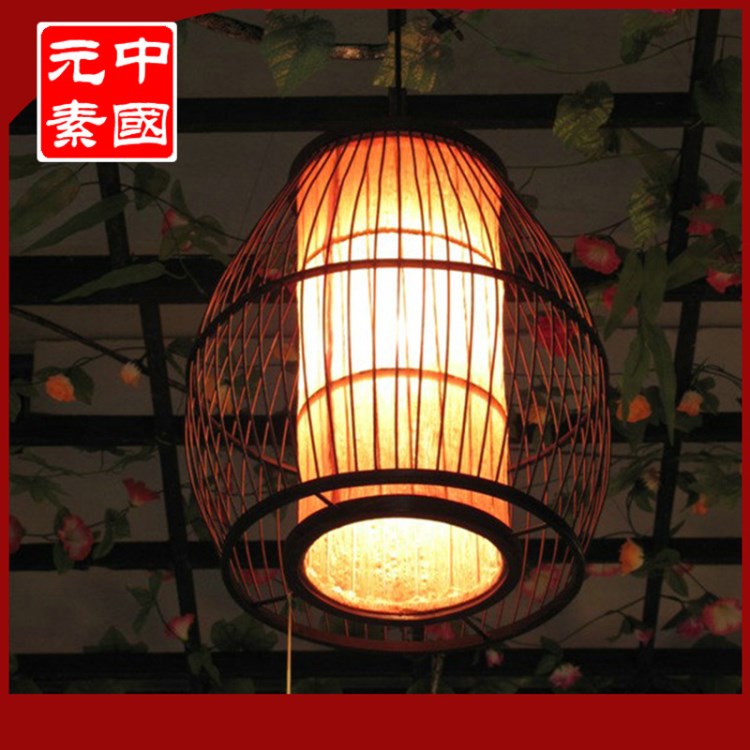 生產(chǎn)供應(yīng) 天然環(huán)保竹藝燈 中式手工竹藝燈 DS6250