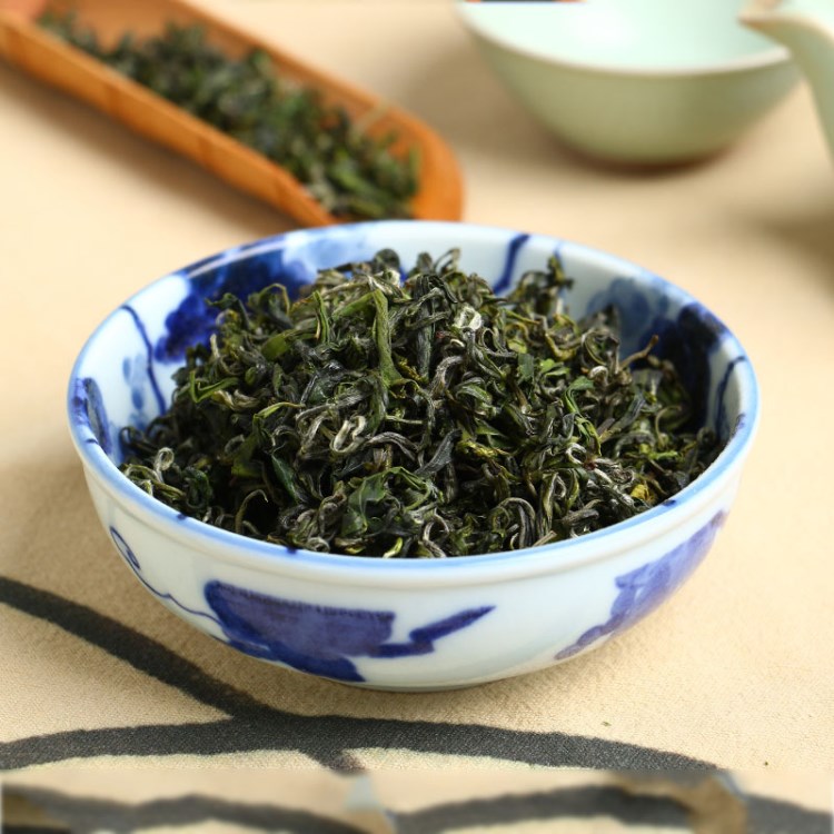 四川峨眉山綠茶茶葉散裝批發(fā)手工采摘綠毛峰（中國綠A）產(chǎn)地直銷