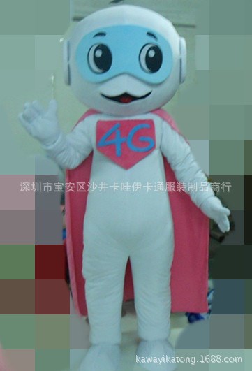 定制卡通人偶服裝，表演服裝，圣誕用品圣誕老人 4G移動(dòng)人偶