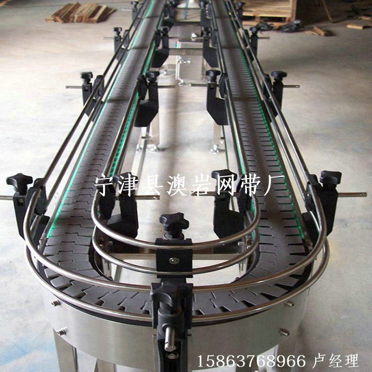 304不銹鋼網(wǎng)帶輸送機(jī)寧津熱賣 非標(biāo)定制食品傳送轉(zhuǎn)彎式鏈板輸送機(jī)