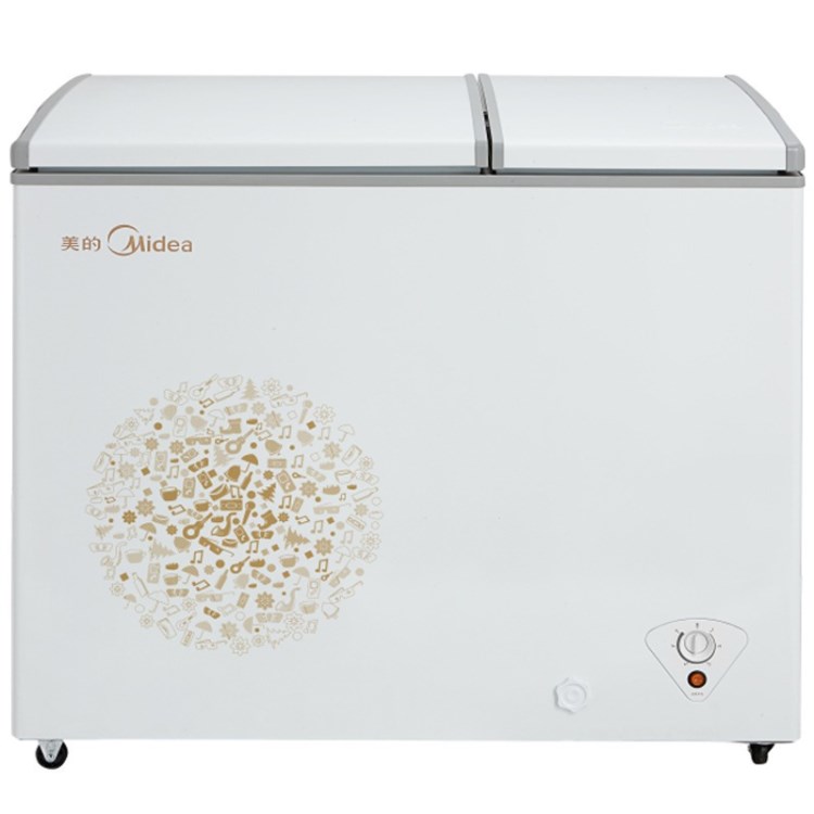 美的 Midea BCD-200DKM（E）200升臥式雙溫冷柜節(jié)能省電 妙趣金