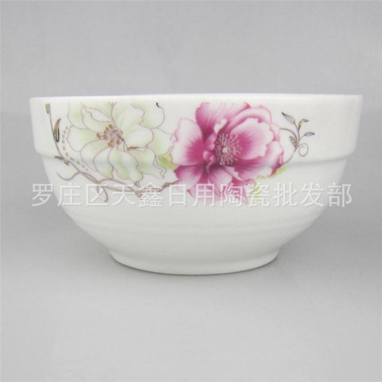 廠家 新骨瓷5寸護邊碗 新品 價格實惠 簡約時尚贈禮