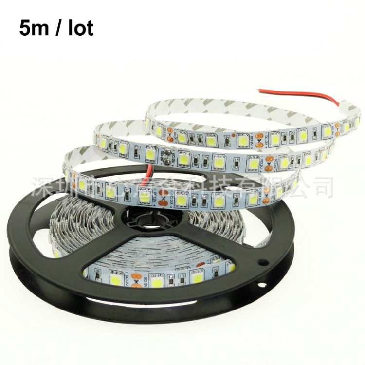 LED燈帶供應(yīng)高品質(zhì)12V 5050雙面板燈條一米60燈貼片軟燈帶