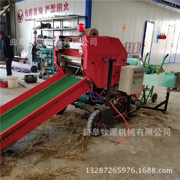 甘肅養(yǎng)牛場用半自動青儲飼料打包機 省去中間商 保修期一年